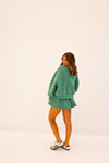 FLARE SWEAT SET IN GREEN