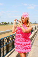 PUFFY CANDY GIRL DRESS IN PINK