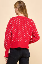 HEART CROPPED SWEATER