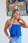 ROYAL BLUE BOW TOP