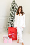 FEATHER PJ SET IN WHITE | BUDDY LOVE