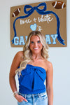 ROYAL BLUE BOW TOP