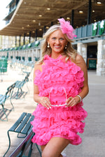 PUFFY CANDY GIRL DRESS IN PINK