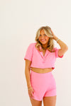 CANDY PINK BLAZER SET