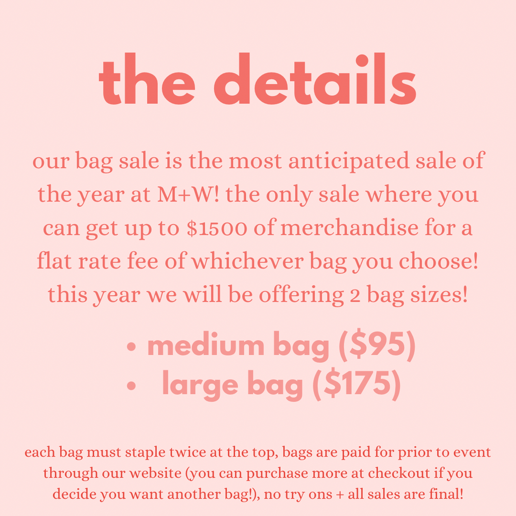 BAG SALE | $175 BAG