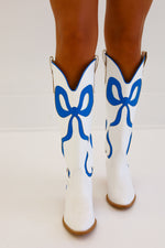 UK BLUE BOW BOOTS