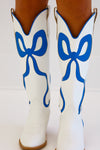 UK BLUE BOW BOOTS