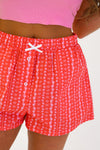 BOW STRIPE BOXER SHORTS