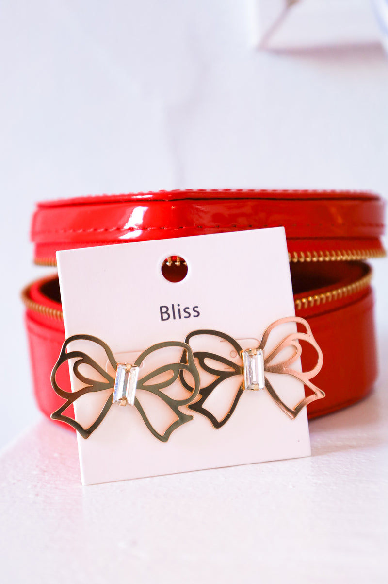 BOW / GOLD EARRINGS