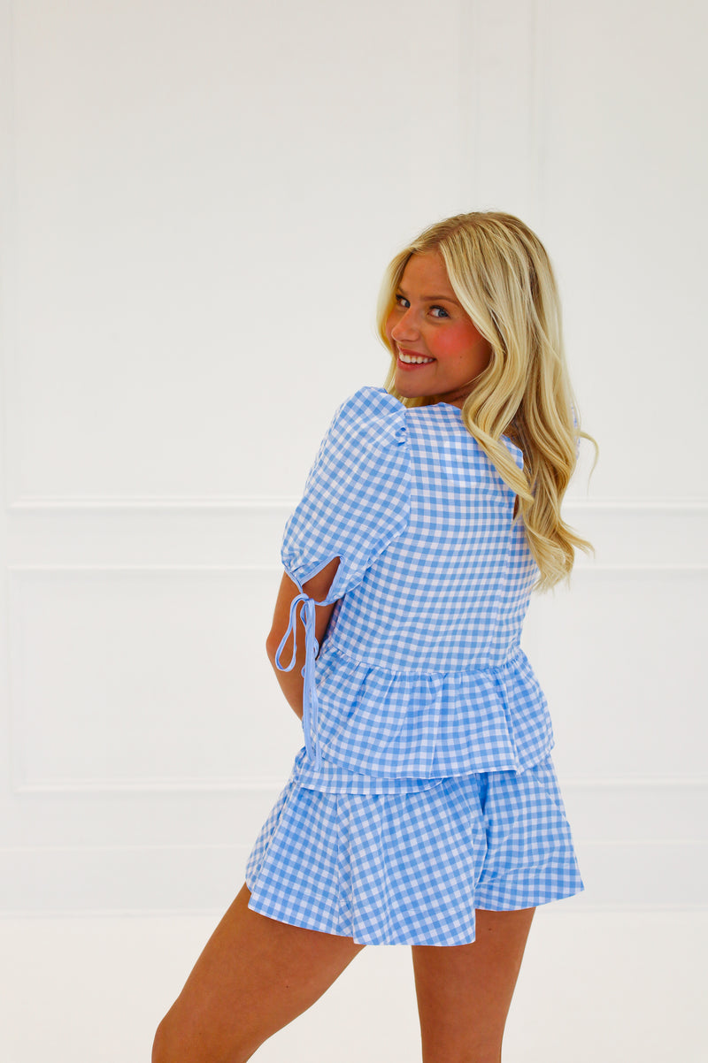 GINGHAM RUFFLE SET