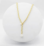 DANGLE PEARL NECKLACE