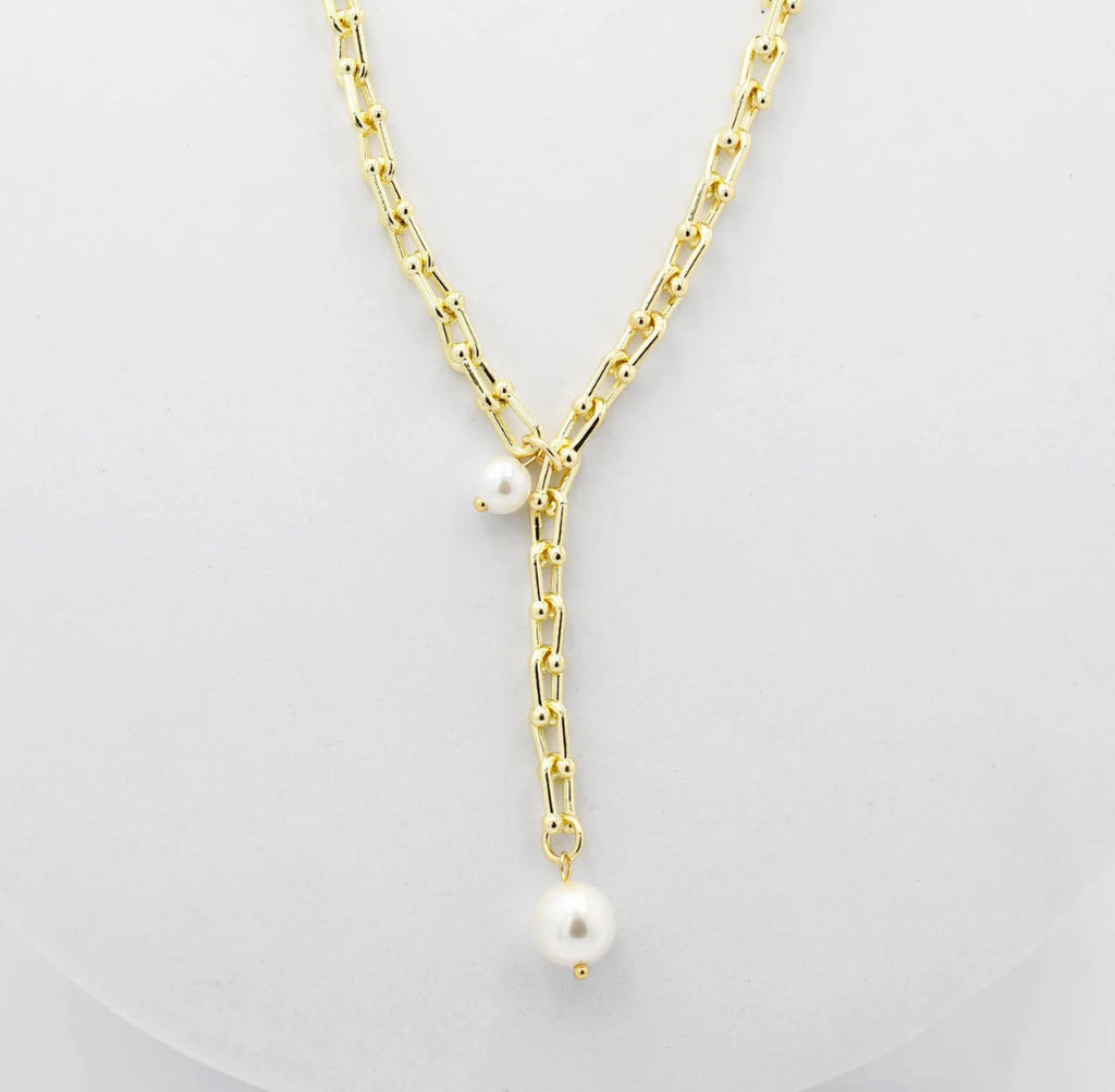 DANGLE PEARL NECKLACE