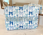 ESSENTIALS BLUE BOW BAG