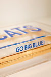 GO BIG BLUE CLEAR BOX BAG