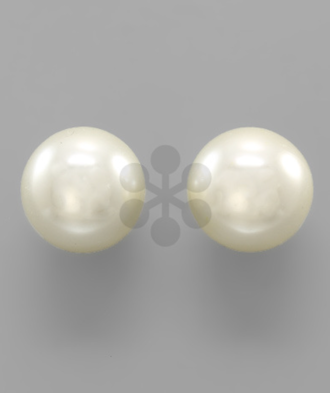 LARGE PEARL STUDS