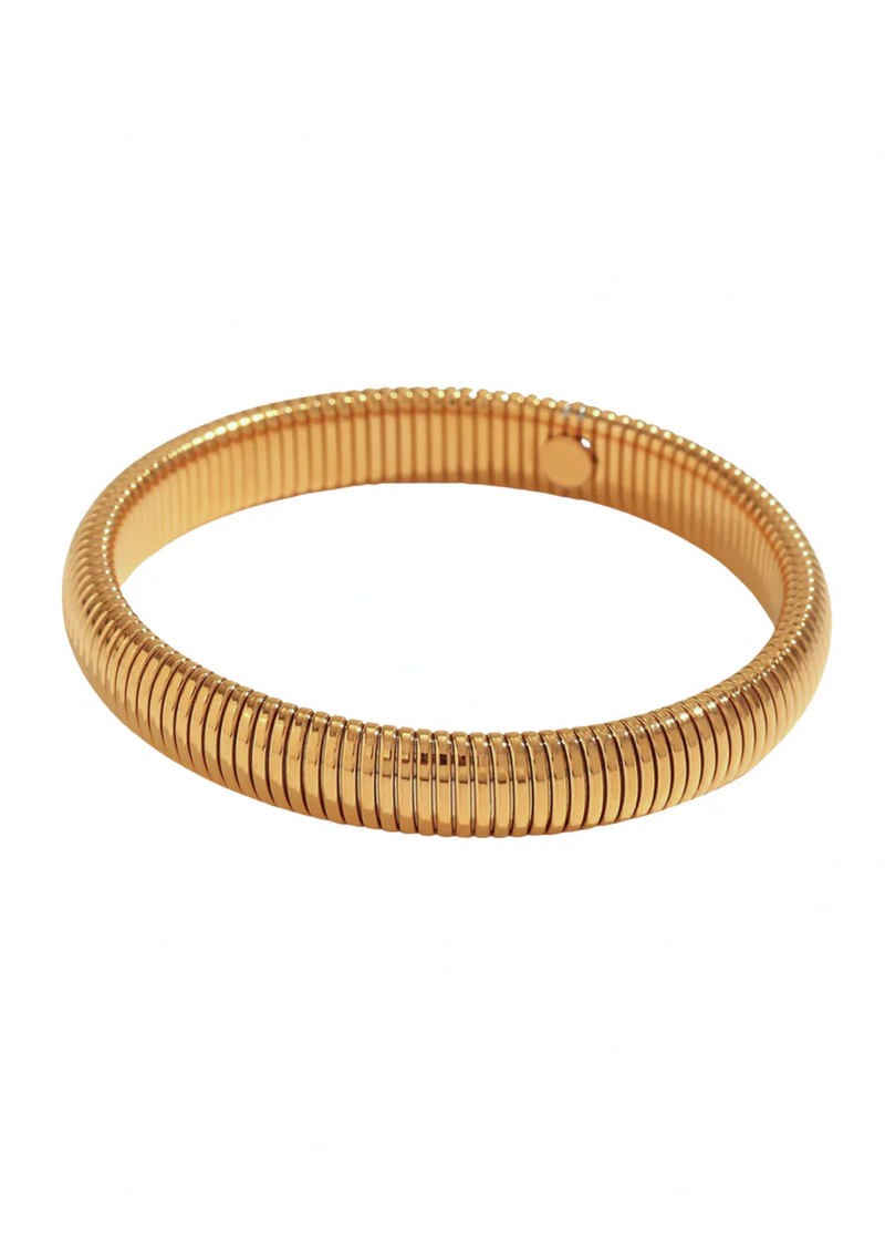 SINGLE TUBE BRACELET IN GOLD