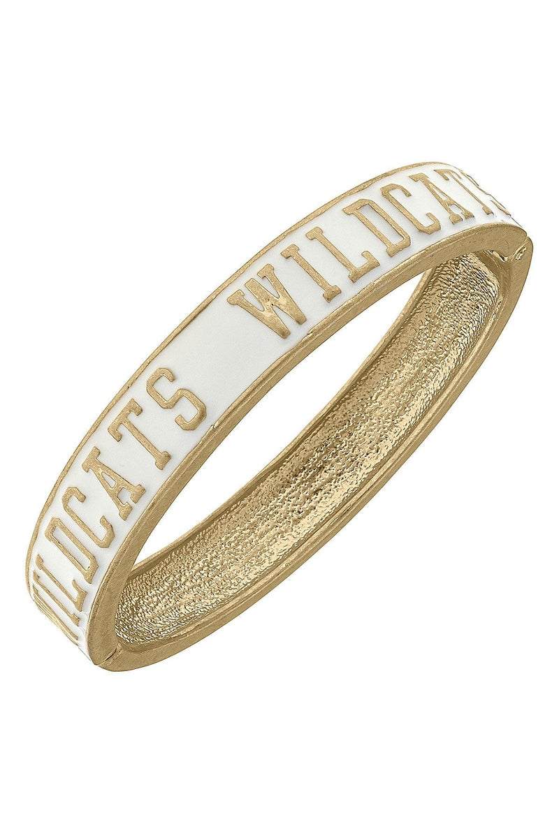 WHITE WILDCATS HINGE BANGLE