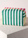 STRIPED ZIPPER POUCH