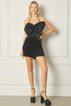 LARGE BOW VELVET ROMPER