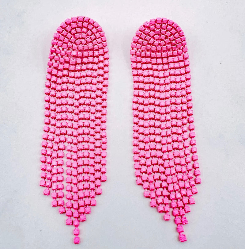 NEON PINK JELLY EARRING