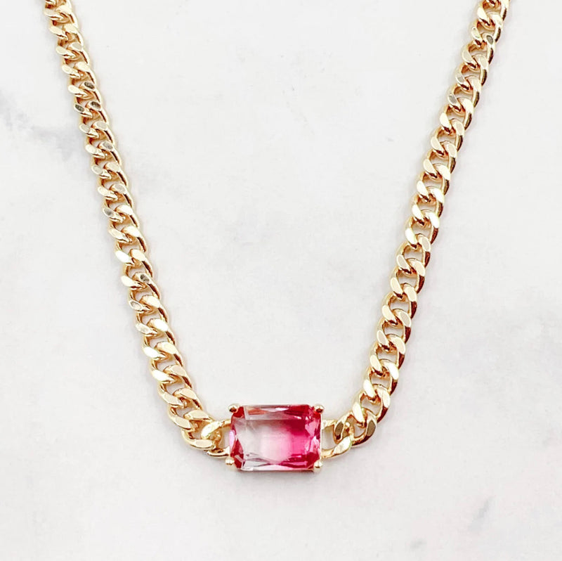 ROYAL GEM PINK NECKLACE