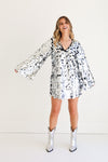 BERTIE SEQUIN SHORT DRESS IN SILVER DISCO | BUDDY LOVE